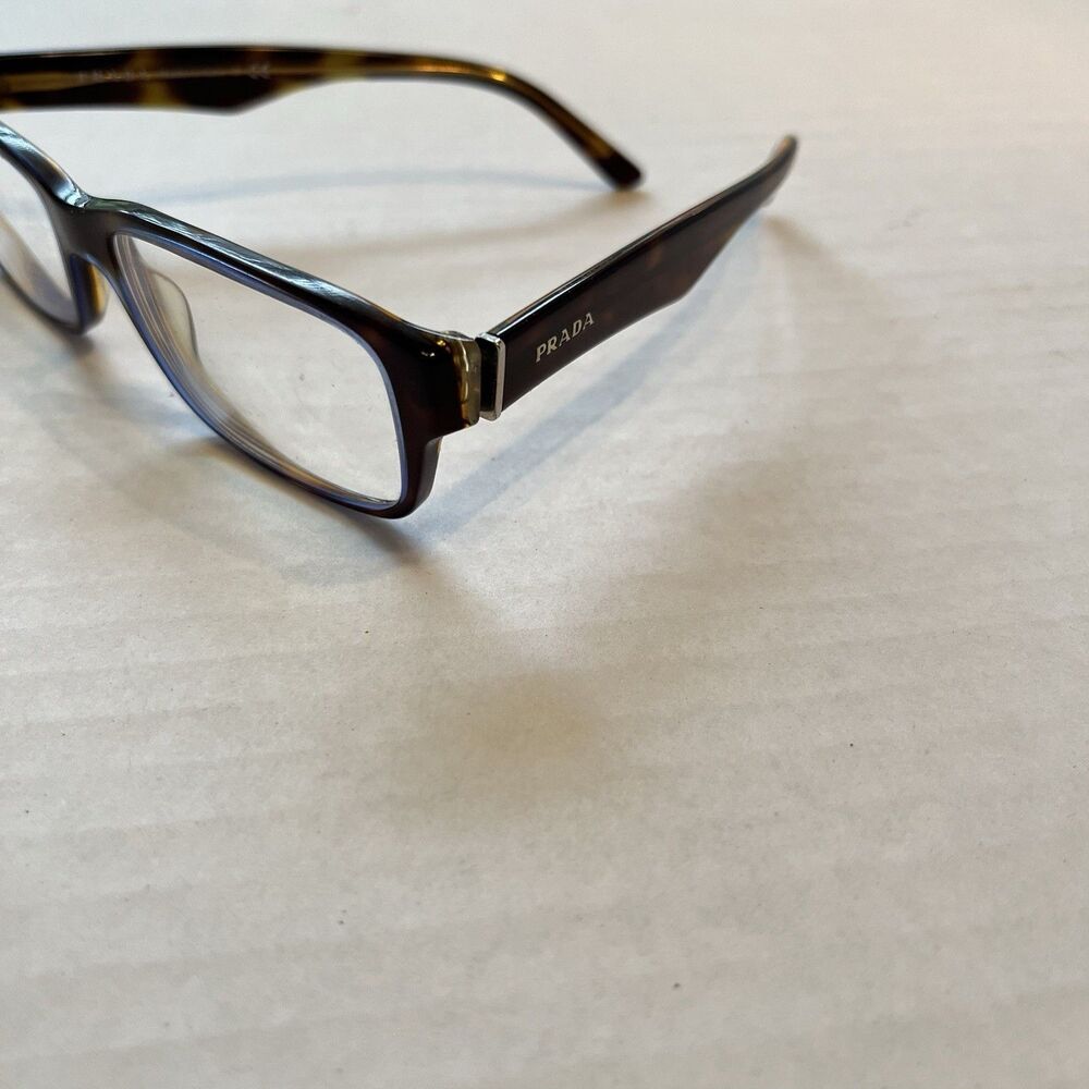 PRADA VPR16M ZXH-1O1 Italy Brown Tortoise Eyeglasses Frames ONLY 53-16-140